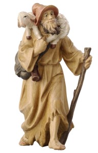 ZI Shepherd with a lamb on his shoulder