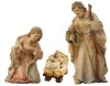 ZI S. Famiglia con Gesù Bambino sciolto - colorato aquerello - 11 cm