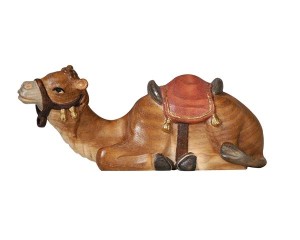 AD Kamel liegend - bemalt wasserfarbe - 11 cm