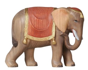 AD Elefant - bemalt wasserfarbe - 11 cm