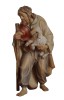 ZI Pastore con bastone-agnello in braccio - colorato aquerello - 11 cm