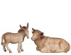 PE Ox lying and donkey - stained 3 shades - 15 cm