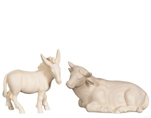 PE Ox lying and donkey - natural - 23 cm