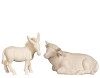 PE Ox lying and donkey - natural - 30 cm