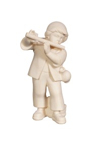 PE Boy with flute - natural - 9 cm