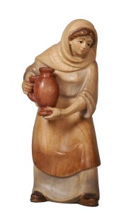 PE Donna con brocca - colorato aquerello - 12 cm