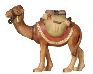 PE Kamel mit Gepäck - bemalt wasserfarbe - 8 cm