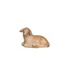 PE Sheep lying looking left - stained 3 shades - 12 cm