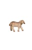 PE Lamb standing looking right - stained 3 shades - 9 cm