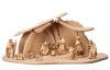 PE Nativity Set 14 pcs. - Stable Pema - stained 3 shades - 12 cm