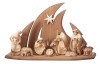 PE Nativity Set 12 pcs. - Stable Ambiente Design - stained 3 shades - 12 cm