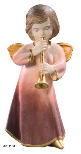 Modern angel with trumpet