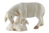Schaf mit Lamm - bemalt wasserfarbe - 9 cm