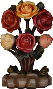 Bunch of roses with base