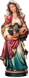 Früchtefrau mit Obstkorb