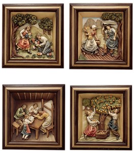 4 reliefs 4 seasons with frame