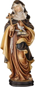 Hl. Maria Crescentia mit Taube, Kreuz und Buch