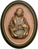 St. Joseph half length portrait with frame