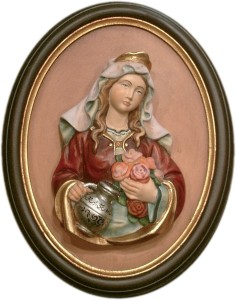 St. Elisabeth half length portrait with frame