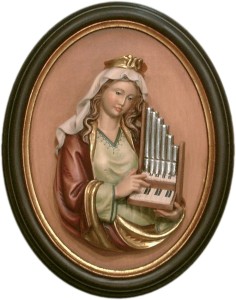 St. Cecily half length portrait with frame