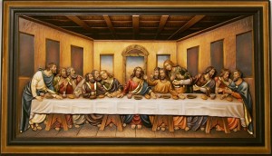 Last supper with frame