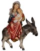Mary sitting with child on donkey (Flight to Egypt