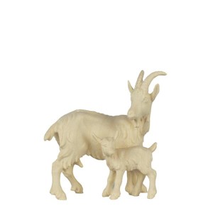 A-Goat with kid - natural - 10 cm