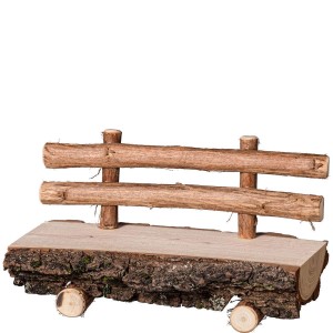 A-Wooden bench - natural - 8 cm