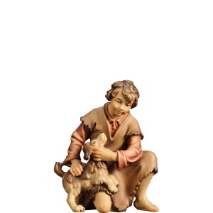 A-Hirtenjunge mit Hund - bemalt - 11,5 cm