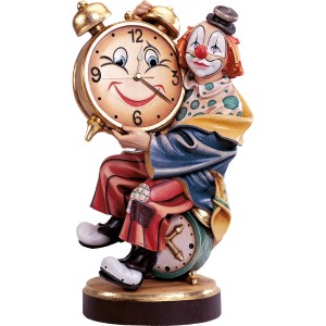 Clown mit funktionst&uuml;chtiger Uhr