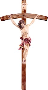 Alpenchristus Linde mit gebogenem Kreuz