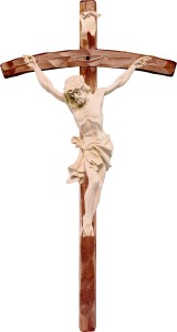 Cristo delle Alpi rosso con croce pastorale