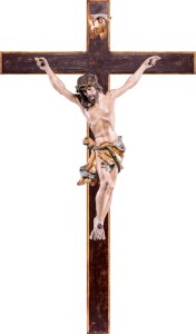 Christ of the Alps blue with straight cross