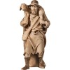 A-Shepherd w/ sheep on shoulders - stained 2 shades - 11,5 cm