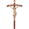 Cristo delle Alpi tiglio con croce pastorale - naturale - 30 cm