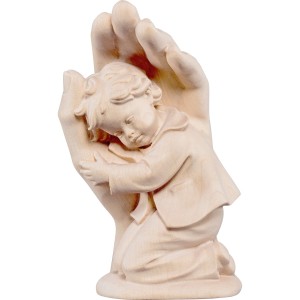 Protecting hand standing with boy - natural - 11 cm