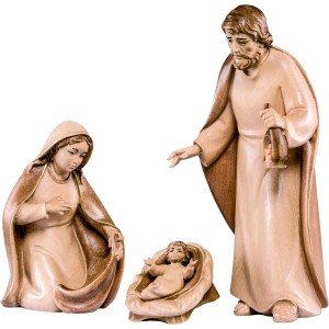 Holy family Artis (4 pieces) - stained 3 shades - 12 cm