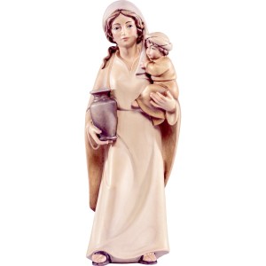Shepherdess with child Artis - color - 10 cm