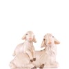 Pecora sdraiata con agnello Artis - colorato - 10 cm