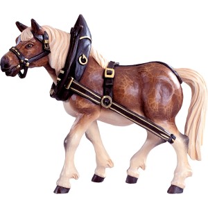 Cavallo da tiro dx - colorato - 18 cm