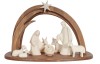 LE Nativity Set 10 pcs. - Stable Leonardo - natural - 17 cm