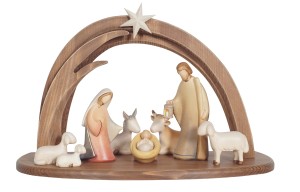 LE Nativity Set 5 pcs. - Stable Leonardo - color - 10 cm