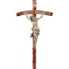 Christ of the Alps oaken with curved cross