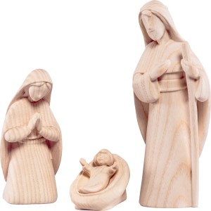 Holy family Fides (4 pieces) - natural - 12 cm