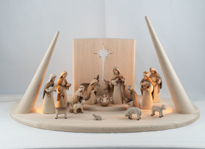 Fides Nativity-set 17 pcs with LED