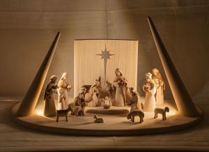 Fides Nativity-set 17 pcs with LED