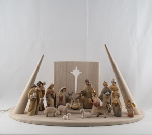 Leonardo nativity with LED stable