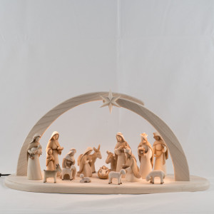 Fides nativity with LED stable