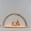 Fides nativity with LED stable - Variation 1 -  10 cm