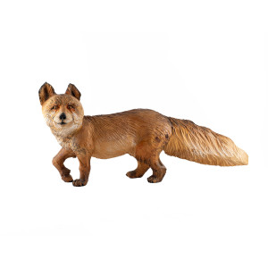 Fuchs aus Zirbelkiefer - bemalt - 64 cm